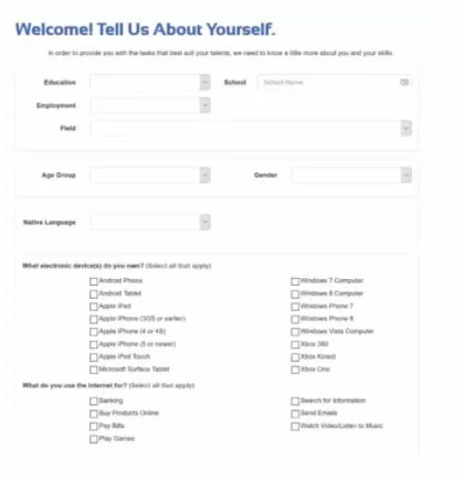 Filling Out An Application