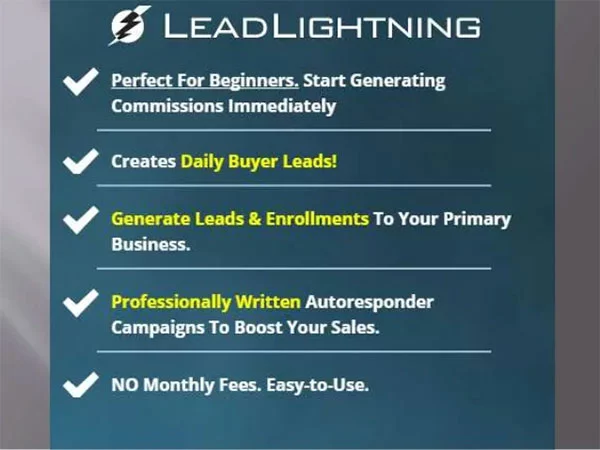Lead Lightning Review FOR Making Money Online As Beginner