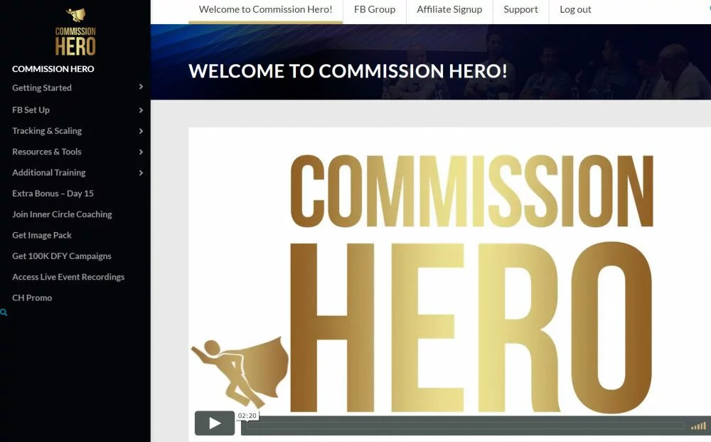 An overview of Commission Hero
