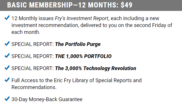 Frys Investment Report Subscription Fee