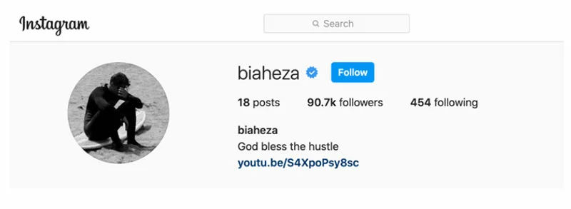 Biaheza Instagram Account