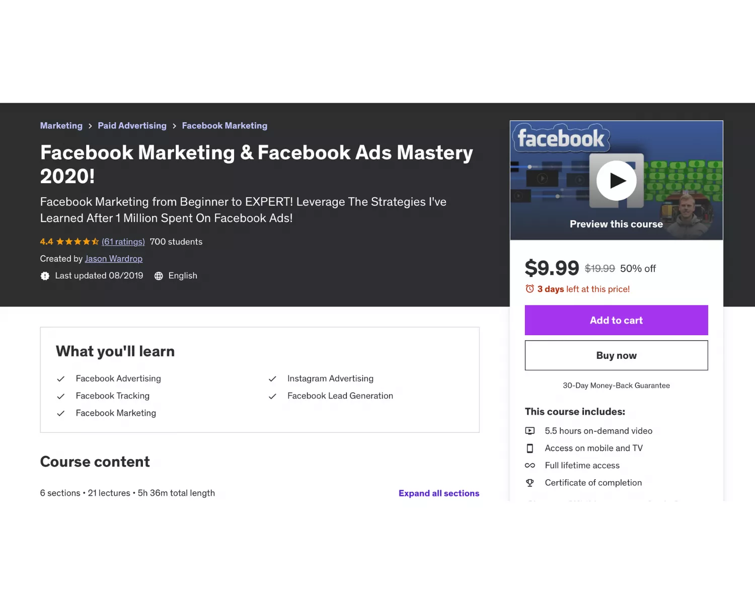 Facebook Marketing and Facebook Ads Mastery