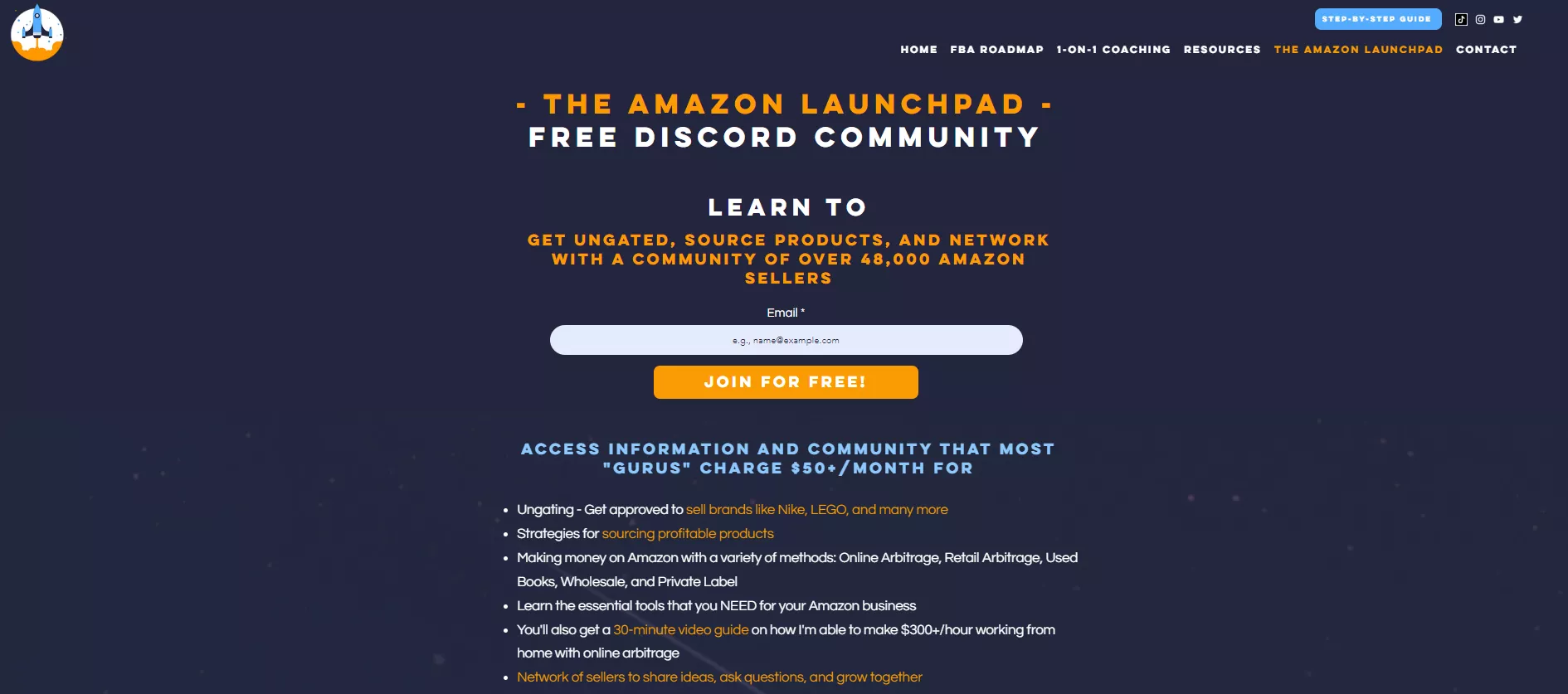 The Amazon Launchpad Discord FBA Roadmap Course