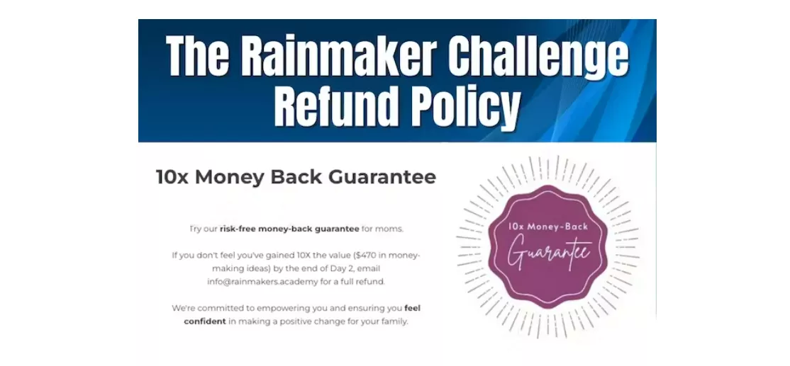 The Rainmaker Challenge Reviews Refund