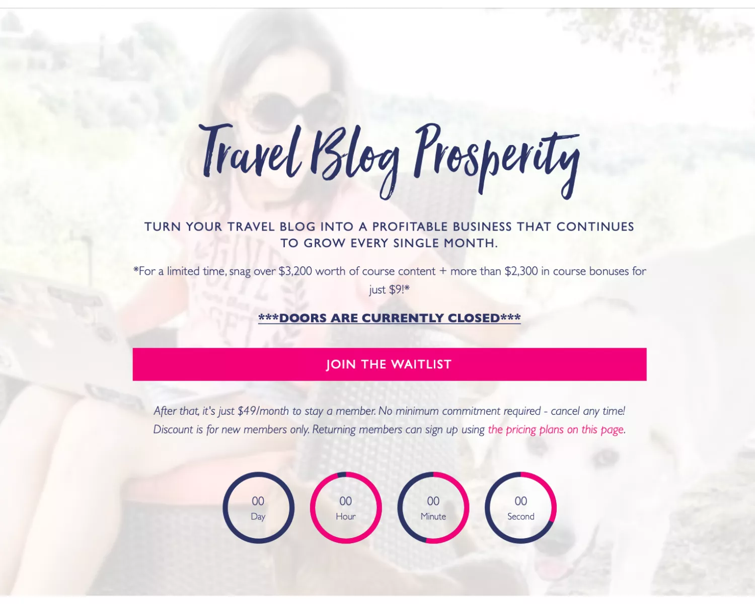 A special offer for Travel Blog Prosperity