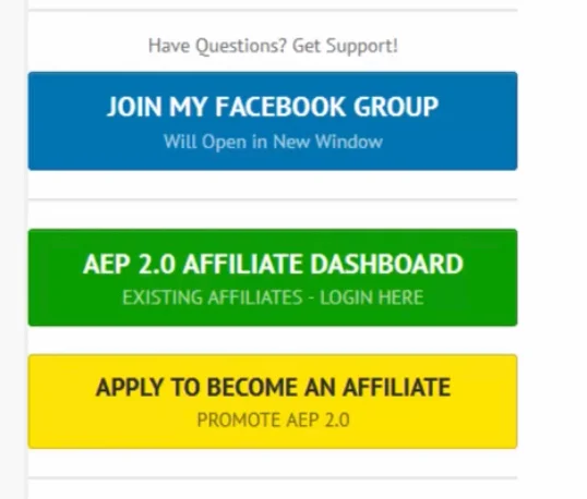 Affiliate Escape Plan has it's own affiliate program