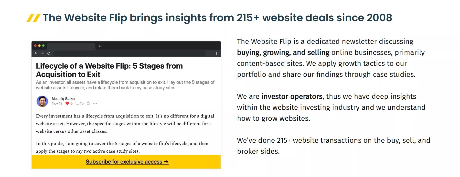 Mushfiq's Website Flipping Course
