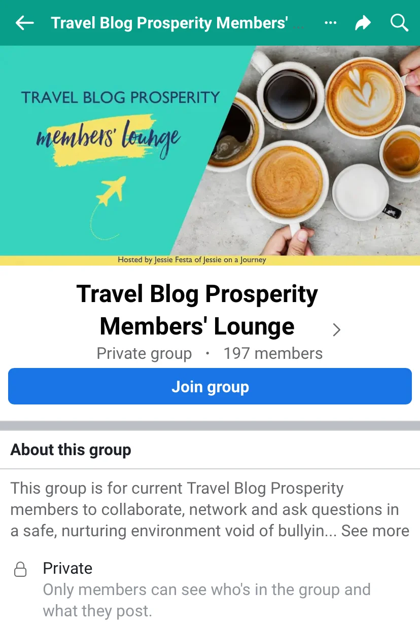 Travel Blog Prosperity Members' Loung