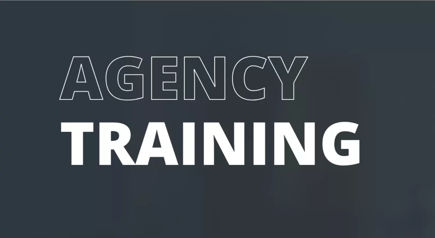 Agency Coach training