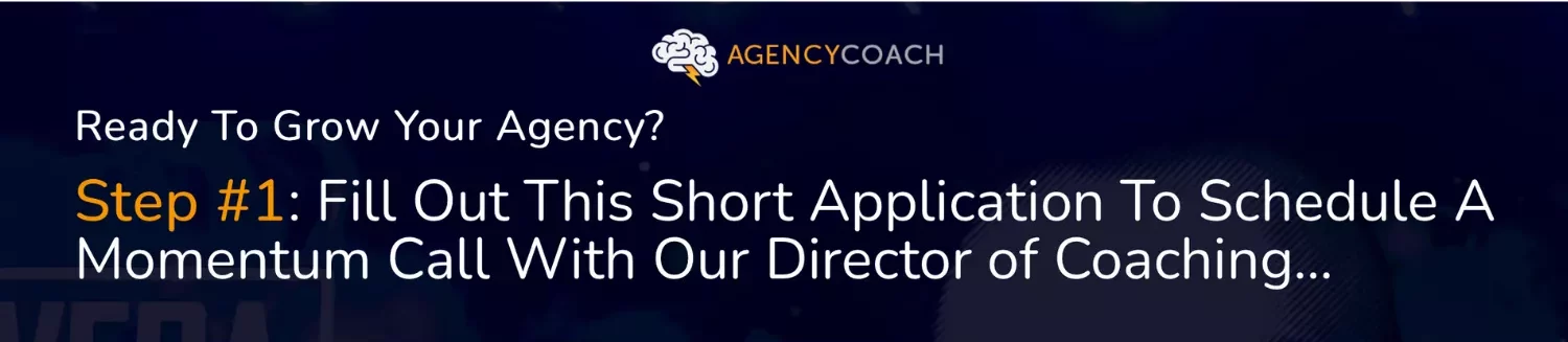Applying for the Agency Coach program