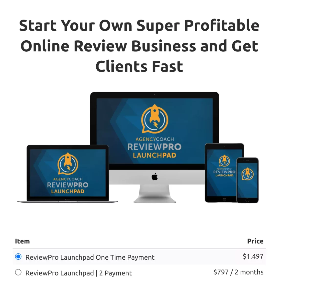 Reviewpro Launchpad cost