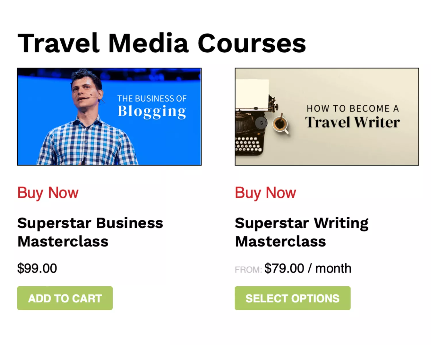 The Superstar Blogging cost